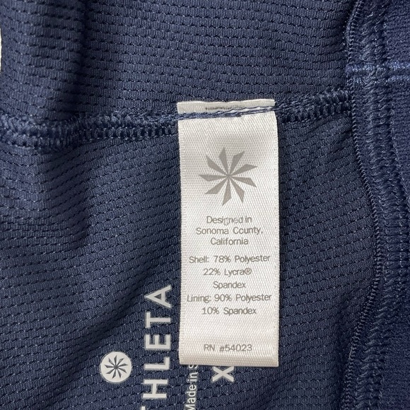 Athleta Movement Navy & White Cutout Back Sports Bra Size XL - Picture 6 of 9